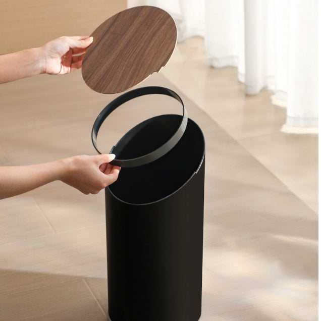 Locaupin Home Trash Can, Countertop Trash Can with Lid for Desk, Plastic For Office and Coffee Bar