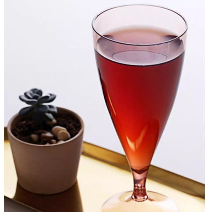 Locaupin BPA Free ,Plastic Champagne Wine Glasses Set Of 4/5, Wine Glasses With Storage Bottles, For Outdoor, Camping,