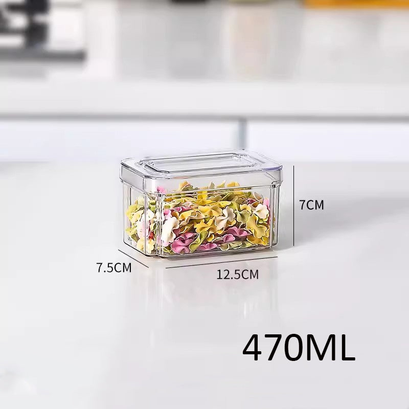 Locaupin Food Storage Containers Stackable Refrigerator Freezer Organizer Fresh Keeper Container with Lids