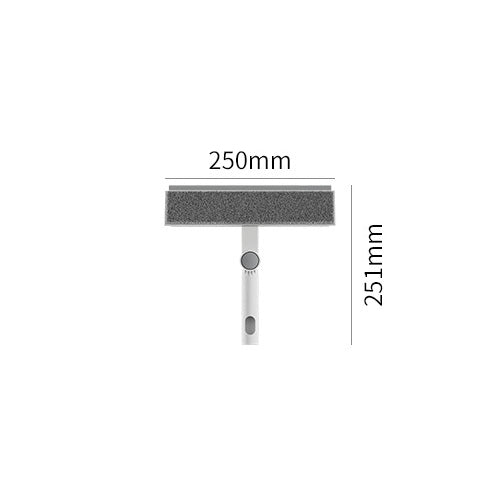 Locaupin Adjustable Handle Floor Wiper and Tile Scrubbing Brush with Shower Brush for Home, Office Cleaning Supplies