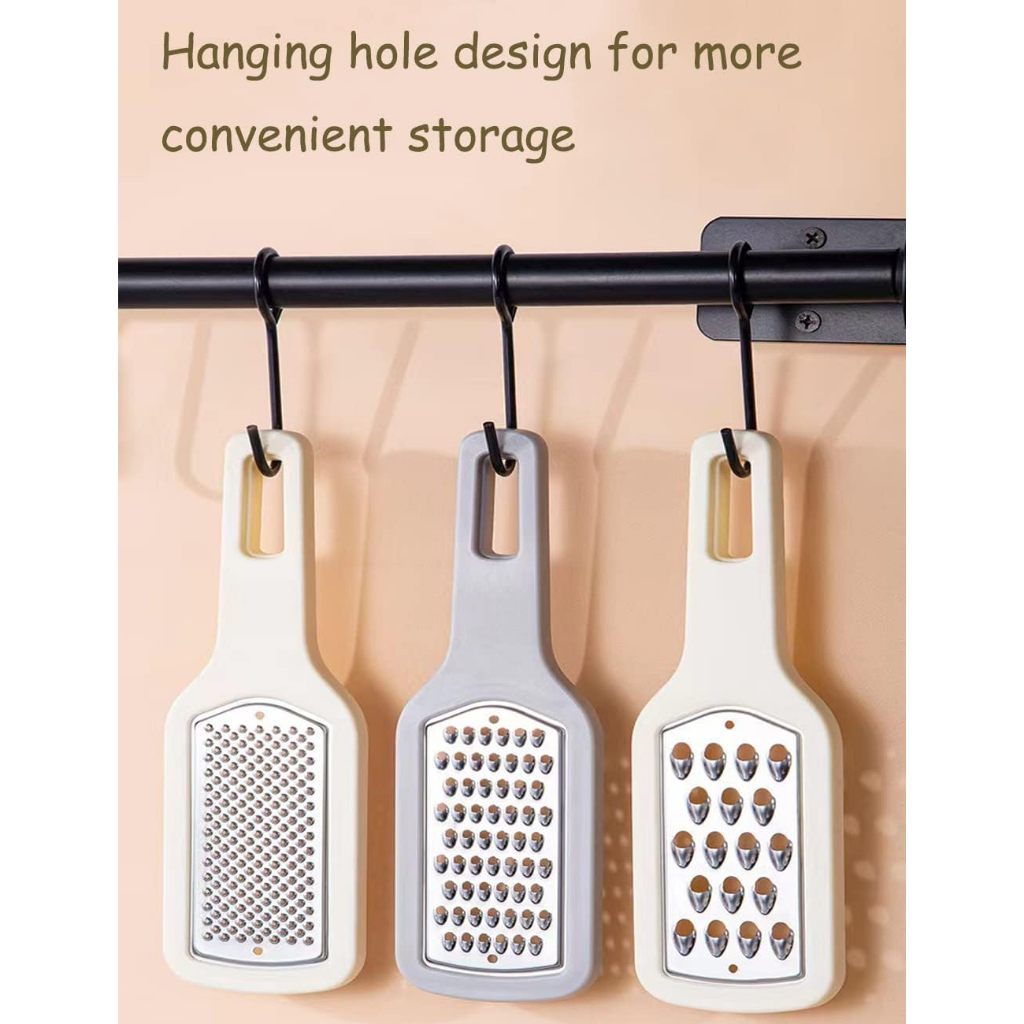 Locaupin 3Pack Cheese Grater With Handle Multi-purpose Kitchen Food Grater Slicer Cheese Grater Vegetables Crater
