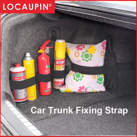 Locaupin Car Trunk Stowing Organizer Belt Organizer Strap Universal Bandage Magic Band Tapes