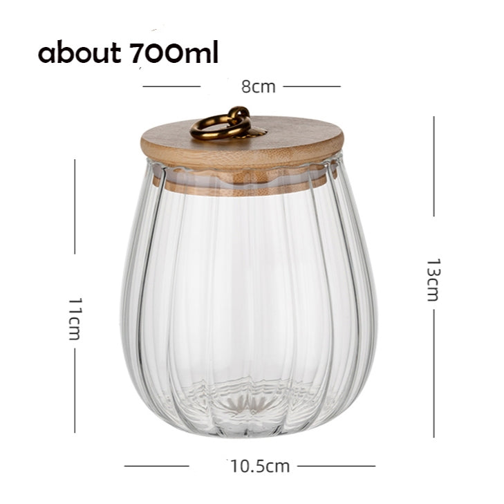 Locaupin Glass Borosilicate Glass Dry Food Storage Container Food Dispensers With Cover