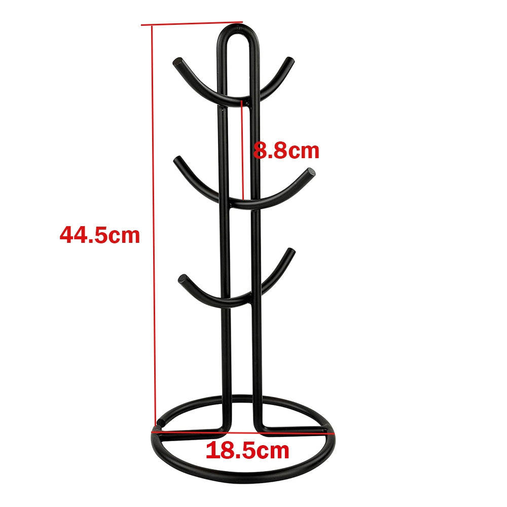 Locaupin Cups Holder,Countertop Mug Tree, Mug &Tea Cup Storage Rack,Coffee Cup Counter Bar Accessory&Kitchen Organizer