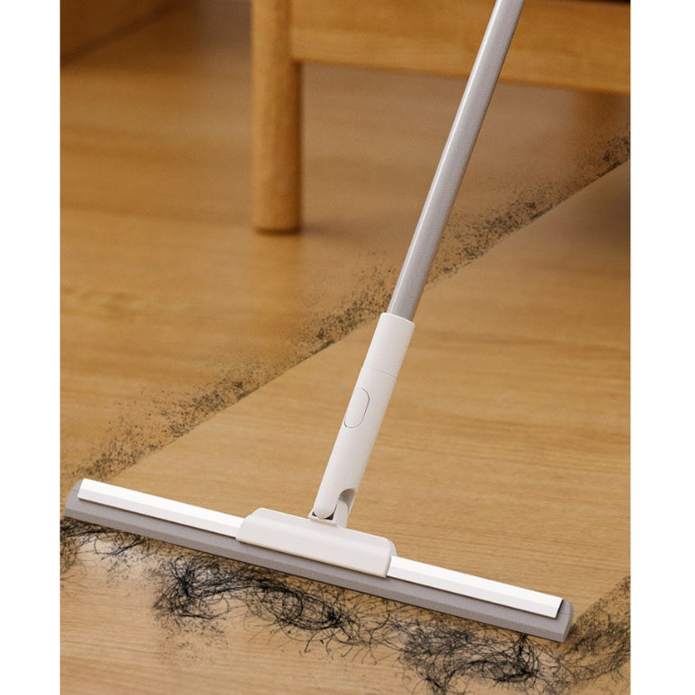 Locaupin Adjustable Handle Floor Wiper and Tile Scrubbing Brush with Shower Brush for Home, Office Cleaning Supplies