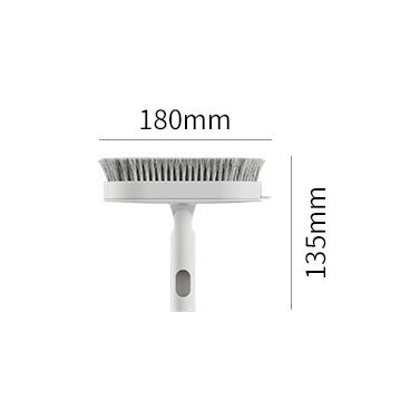 Locaupin Long Handle Swivel Head Tub & Tile Scrub Brush with Shower Brush Good for Clean Brush Bathroom and Kitchen