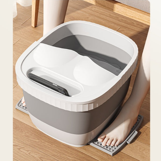 Locaupin Large Foot Soaking Tub,Foot Bath, Foot Bucket, for at Home Spa Pedicures. Plastic/Rubber Foldable Bucket