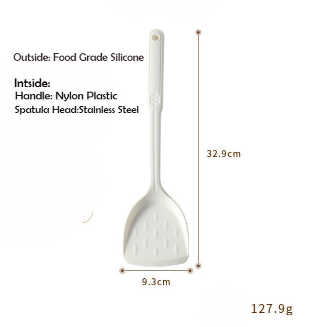 Locaupin 220°C Heat Resistant Silicone Cooking Kitchen Utensils, BPA Free Dishwasher Safe, Nonslip Grips Cookware