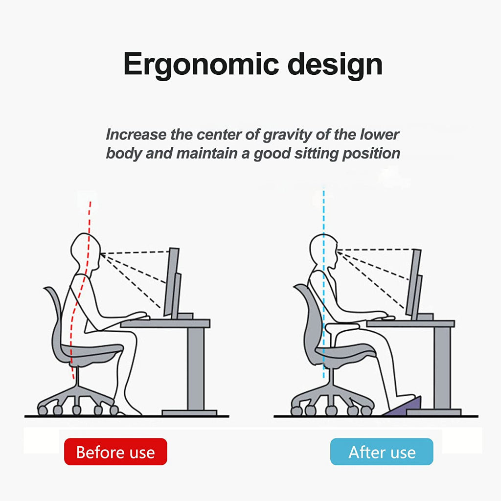 Locaupin Foot Rest for Under Desk,with Massage Surface,Ergonomic Tilted Foot Stool for Desk at Work for Home Office