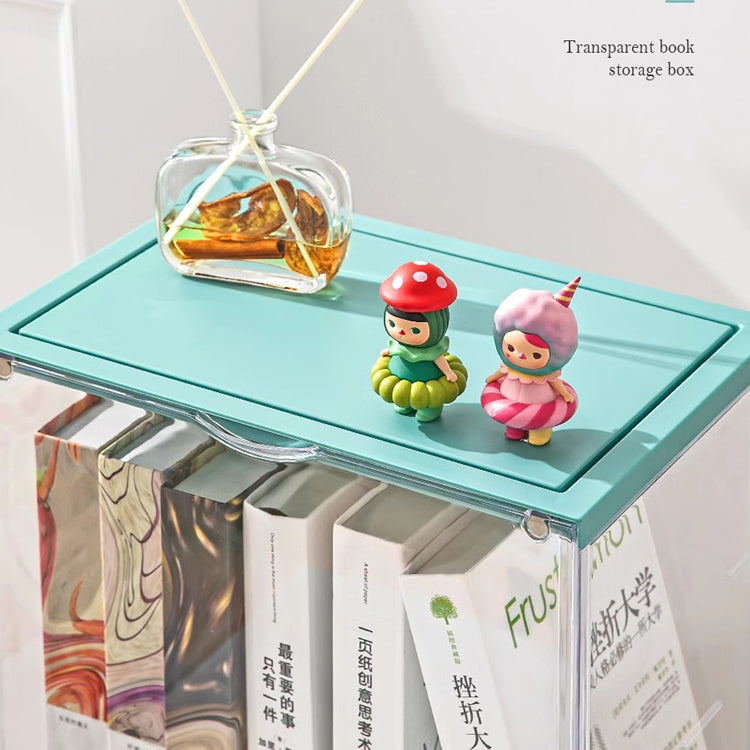 Locaupin Clear Plastic Storage Books Display Case, Organizer for Handbag, Model ,Wallet, Toys Organization and Display