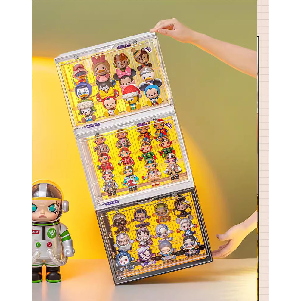 Locaupin Clear Plastic Storage Display Case Organizer for Handbag Model Wallet Book Toys Organization and Display