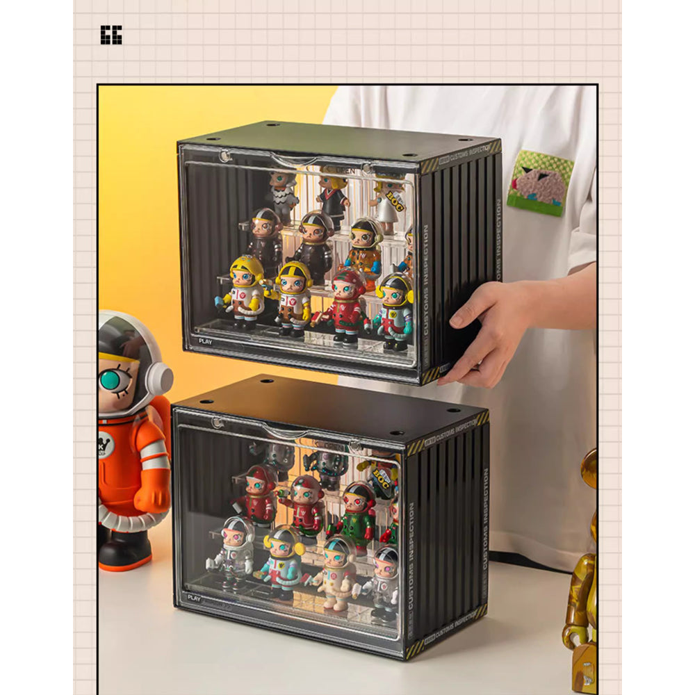 Locaupin Clear Plastic Storage Display Case Organizer for Handbag Model Wallet Book Toys Organization and Display