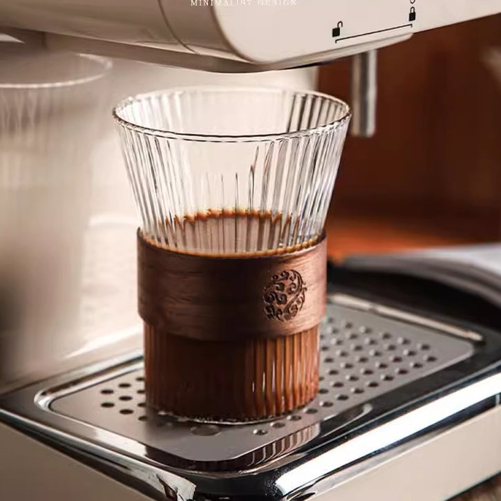 Locaupin 350mL Heat Resistant Healthy Glass Cups,Water Glass,Coffee Cups,Flower Tea Glass, Microwave Safe Glass Tea Cups