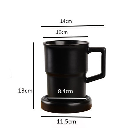 Locaupin Kitchen Utensil Holder Ceramic Utensil Organizer with Drain Hole for Spoons Forks Cutlery Spatulas