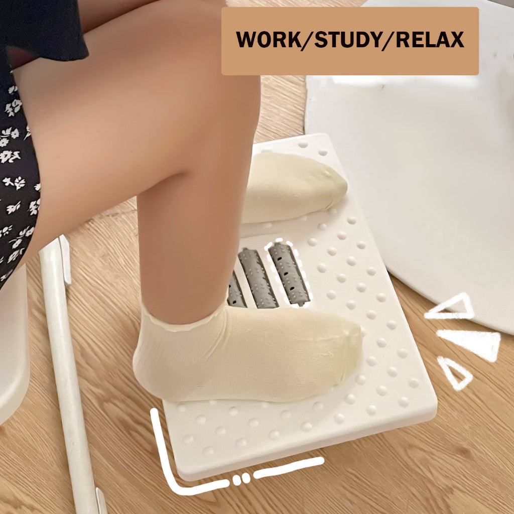 Locaupin Foot Rest for Under Desk,with Massage Surface,Ergonomic Tilted Foot Stool for Desk at Work for Home Office