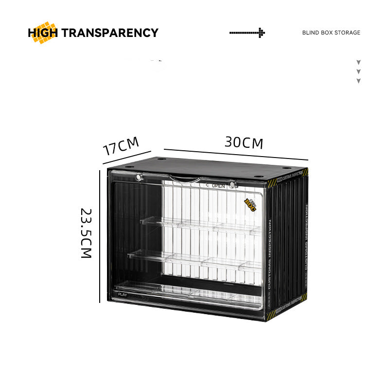 Locaupin Clear Plastic Storage Display Case Organizer for Handbag Model Wallet Book Toys Organization and Display