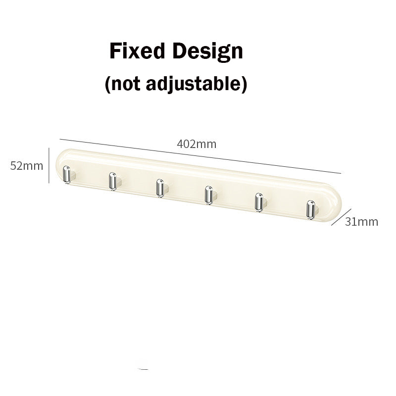 Locaupin 4/6 Hooks Adhesive Hooks Decorative Wall Door Self Adhesive Hooks , Kitchen,Waterproof Shower Room Sticky Hooks