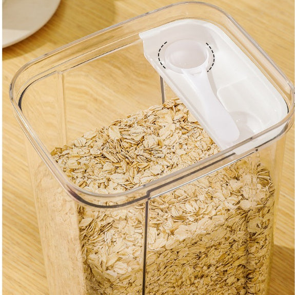 Locaupin Airtight Food Storage Container Clear Pet Kitchen and Pantry Organization Containers Food Dispensers