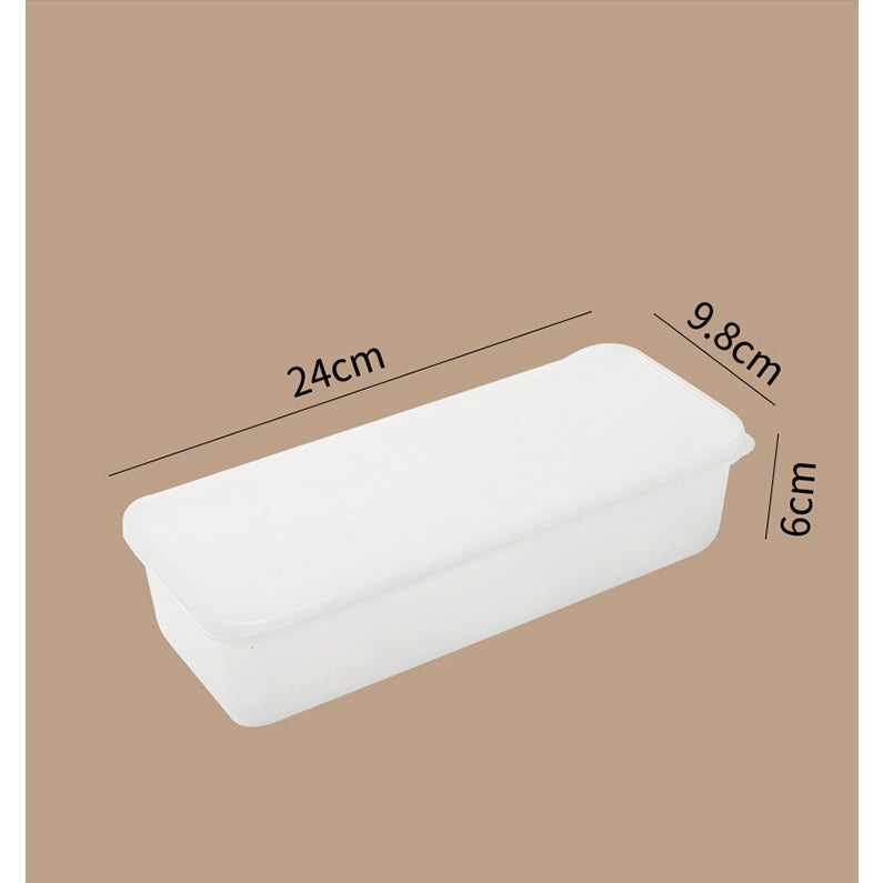 Locaupin Garlic Refrigerator Storage Jar Transparent Ginger Storage Holder Sealed Vegetable Food Box Food Dispensers