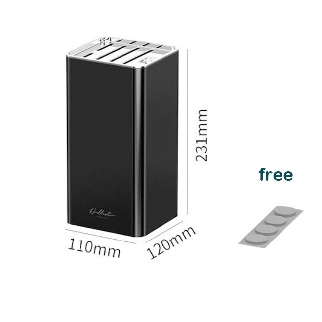 Locaupin Kitchen Knife Holder for Safe, Knife Storage Countertop Organizer Universal Knife Block with Scissor Holder