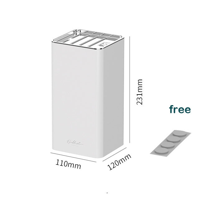 Locaupin Kitchen Knife Holder for Safe, Knife Storage Countertop Organizer Universal Knife Block with Scissor Holder