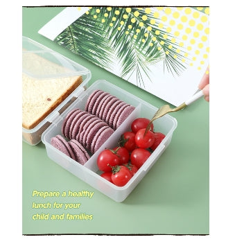 Locaupin BPA FREE Plastic Sandwich Containers,Easy Open & Close , Lunch Boxes, Food Containers,Bread Containers