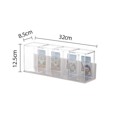 Locaupin Display Case for Collectibles Assemble Clear Box Alternative Glass Case for Display Organizing Toys