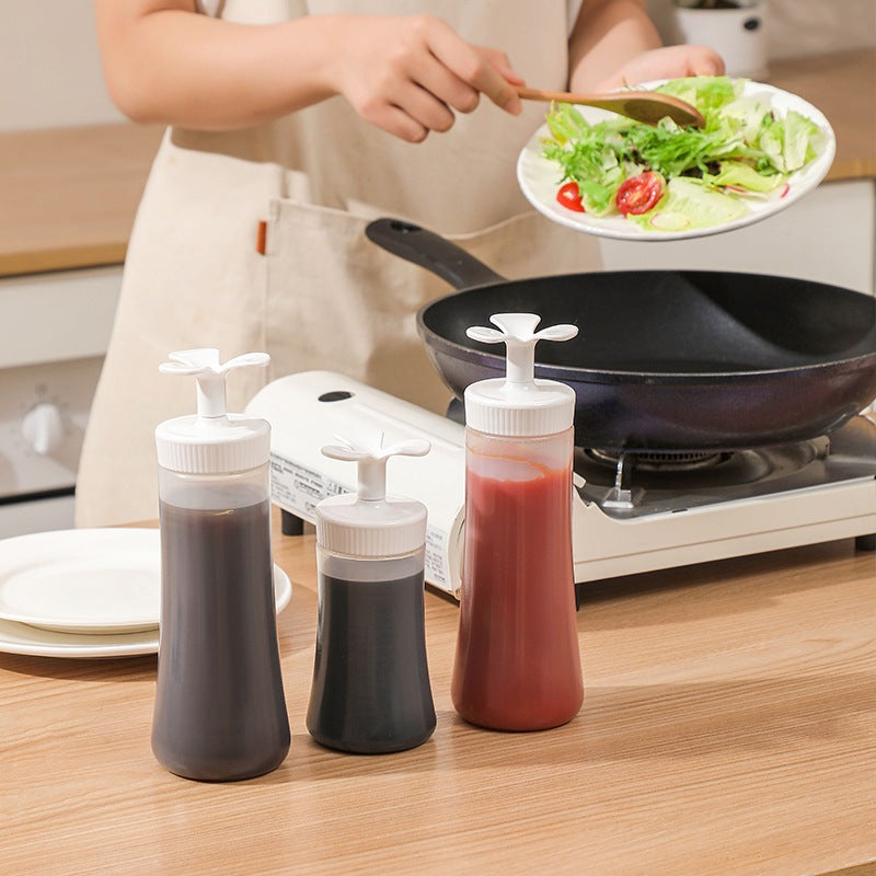 Locaupin Inverted Plastic Squeeze Bottles Refillable Dispenser Condiment Squeeze Bottle Dispenser Bottles