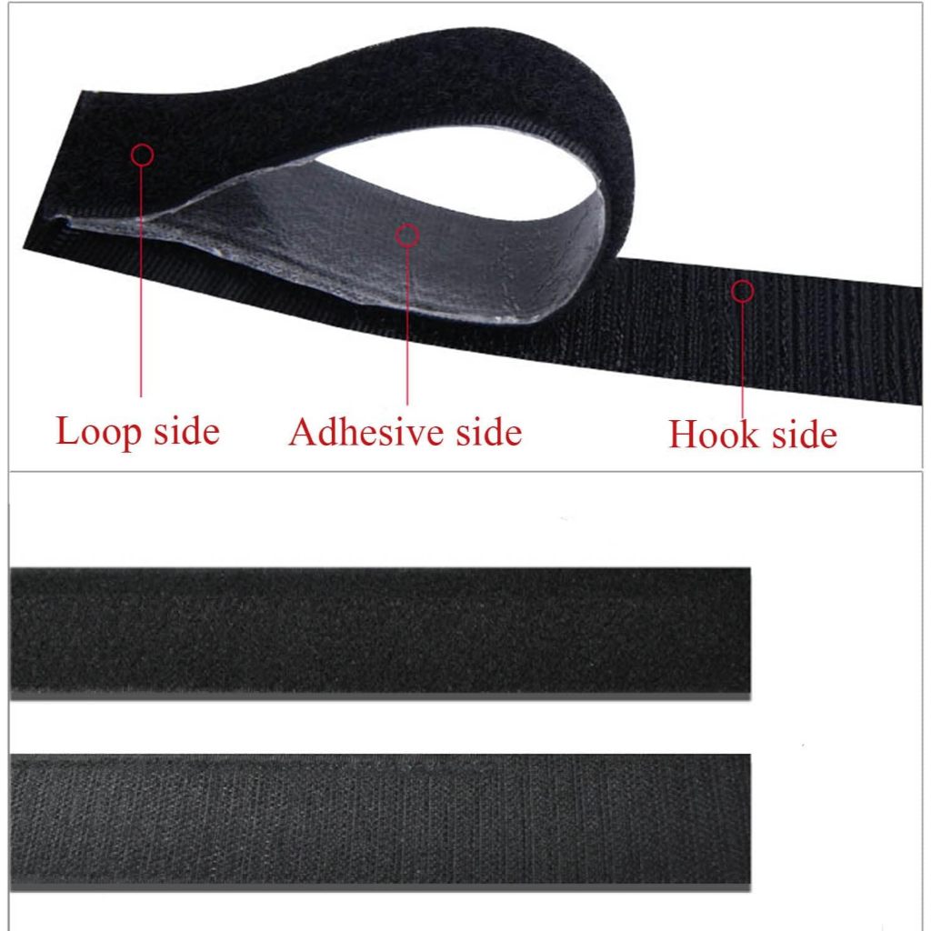 Locaupn 300cm Hook and Loop Fastener Tape Strips 20mm 30mm with 3M Tape Adhesive