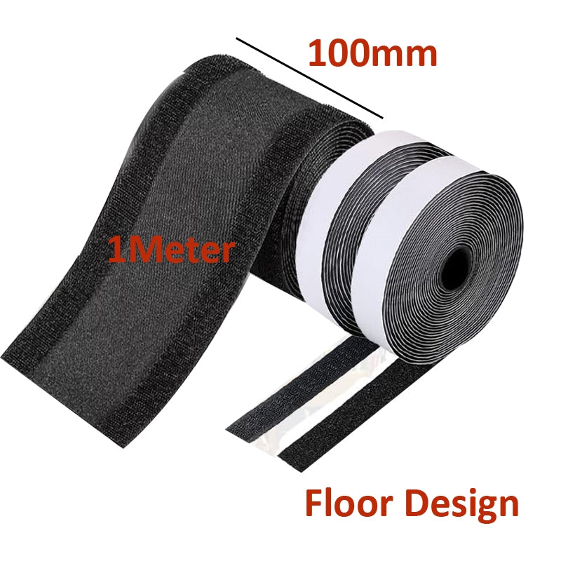 Locaupin Floor Cable Covers Wire Storage Cover Cord Cover with Adhesive Tape for Carpet Tiles and Any Floor Surface