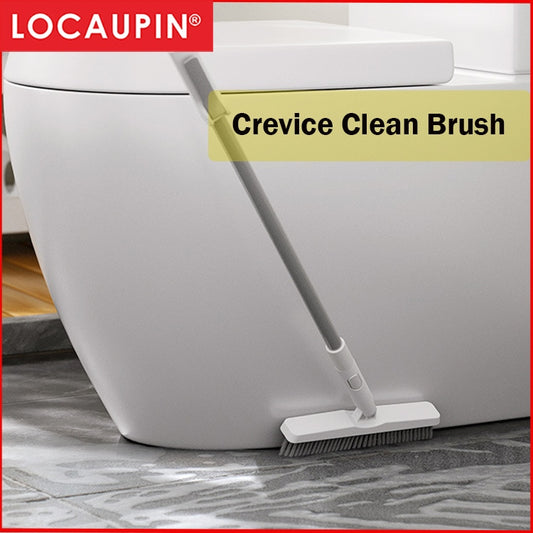 Locaupin Adjust Handle Swivel Head Tub & Tile Scrub Brush with Shower Brush Good for Home, office Cleaning Supplies