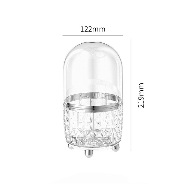 Locaupin Makeup Organizer with Brush Holder Clear Drawer, Stand for Lipsticks, Eyeshadow, Nail Polish Jewelry Skincare