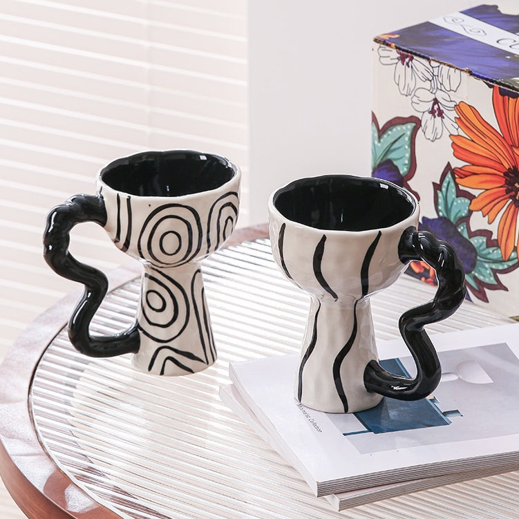 Locaupin Ceramic Large Coffee Mugs Tea Cups, Milk Mugs, breakfast cups ,Cereal, Ice Cream Nice for Gift