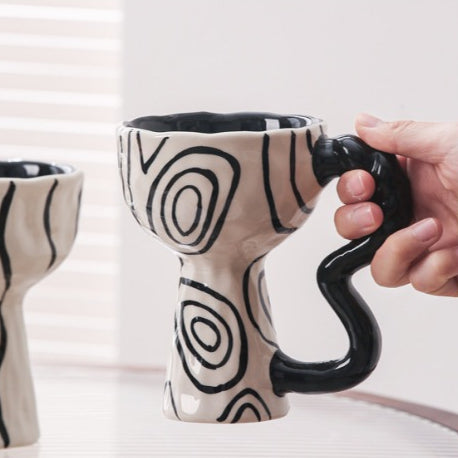 Locaupin Ceramic Large Coffee Mugs Tea Cups, Milk Mugs, breakfast cups ,Cereal, Ice Cream Nice for Gift