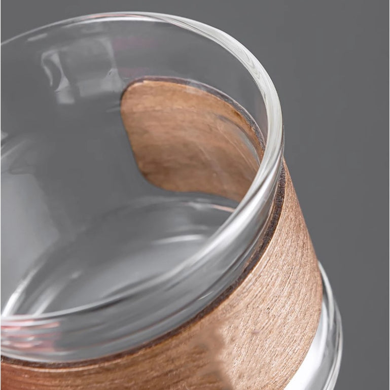 Locaupin -20 to150℃ Borosilicate Glass Mugs Double Wall Glass Tea Cups, Hot Tea, Fancy Tea Cups