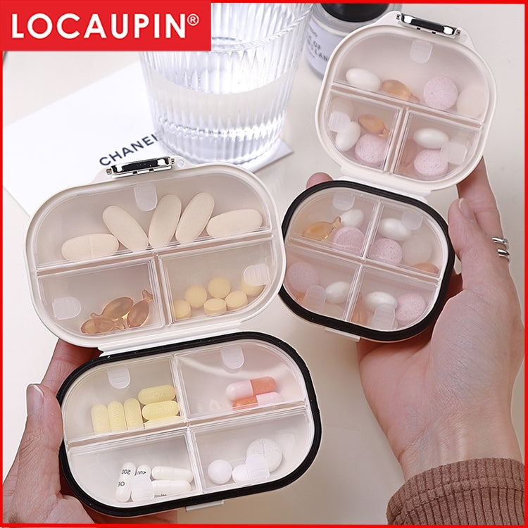 Locaupin Travel Pill Organizer Portable Pill Box Small Pill Box Pill Case Moisture Proof Daily Medicine Storage Case