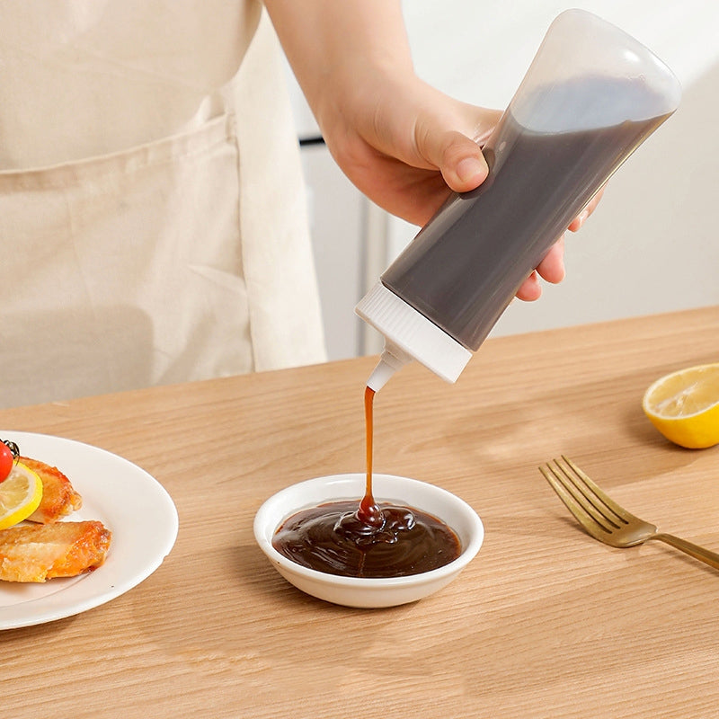 Locaupin Inverted Plastic Squeeze Bottles Refillable Dispenser Condiment Squeeze Bottle Dispenser Bottles