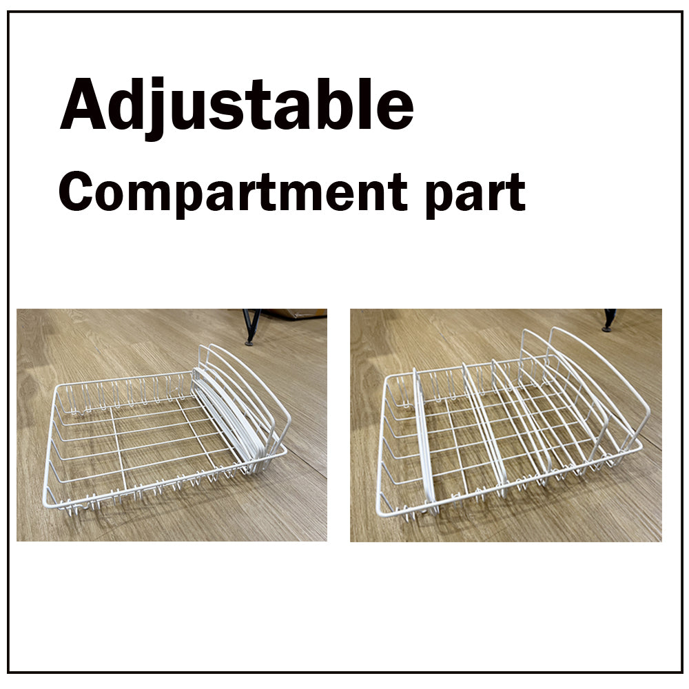 Locaupin Food Container Lid Organizer, Container Cover Metal Storage Basket,Tableware Organizer,Drinkware Storage Basket