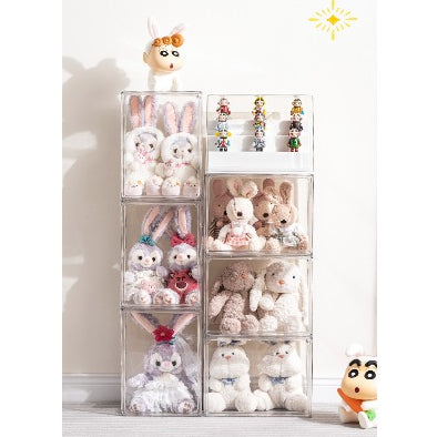 Locaupin Clear Plastic Storage Display Case, Organizer for Handbag, Model ,Wallet, Book, Toys Organization and Display
