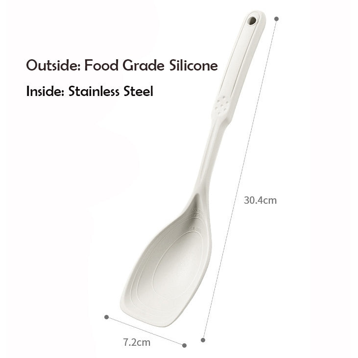 Locaupin 220°C Heat Resistant Silicone Cooking Kitchen Utensils, BPA Free Dishwasher Safe, Nonslip Grips Cookware