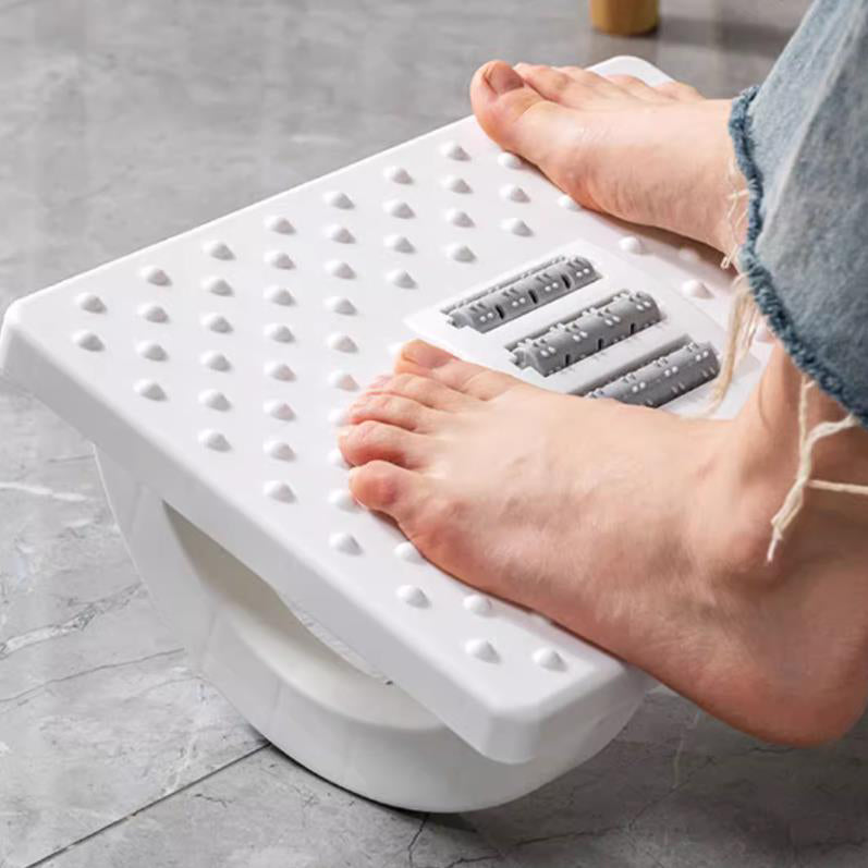 Locaupin Foot Rest for Under Desk,with Massage Surface,Ergonomic Tilted Foot Stool for Desk at Work for Home Office