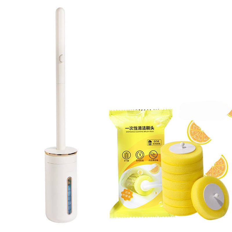 Locaupin Disposable Toilet Brush Kit, Wall Mounted Toilet Bowl Cleaner with Holder, Toilet ,Bathroom Cleaning Supplies