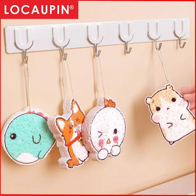 Locaupin Clean Sponges, Compressed Non-Scratch Cellulose Reusable Dishwashing Sponges for Cleaning Kitchen