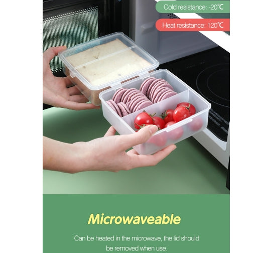 Locaupin BPA FREE Plastic Sandwich Containers,Easy Open & Close , Lunch Boxes, Food Containers,Bread Containers
