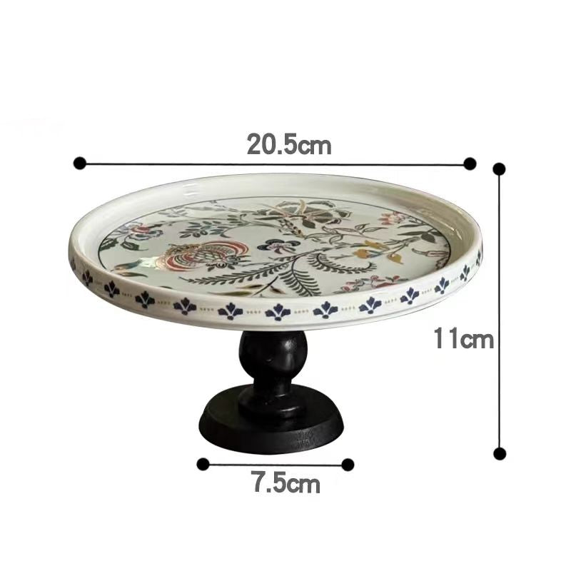 Locaupin Ceramic Cupcake Stand Sturdy Stand Tower Tree Display Pastry Serving Tray Dessert Tower Serving Tray