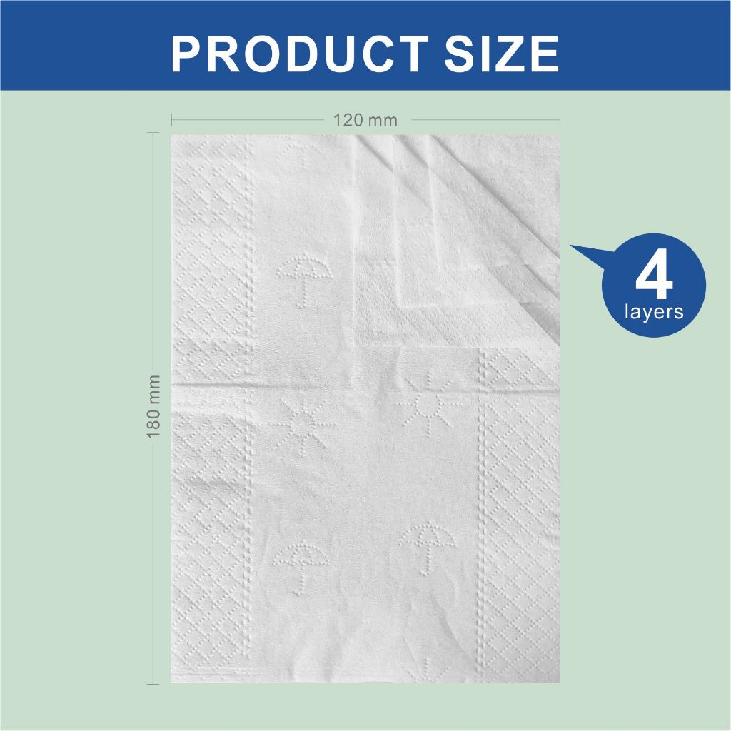Locaupin Premium 10pack Facial Tissues 4Ply Natural Facial Paper
