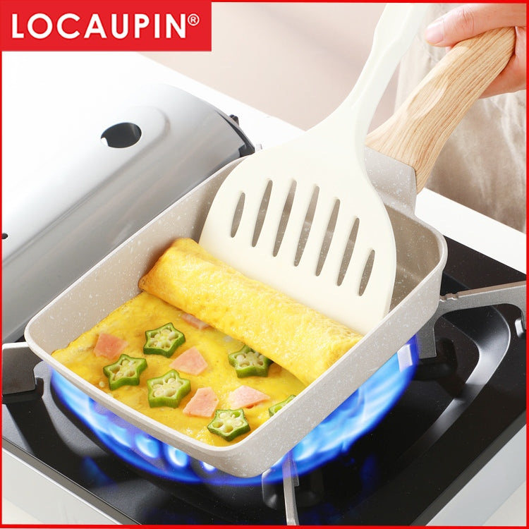 Locaupin Silicone Tamagoyaki Spatula,Wide Silicone Pancake Spatula Nonstick Heat-Resistant Pancake Shovel for Egg, Steak