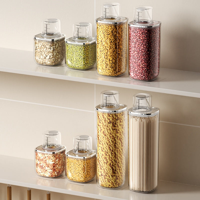 Locaupin Airtight Food Storage Container Kitchen Organization Food Dispensers Pasta Storage Jar