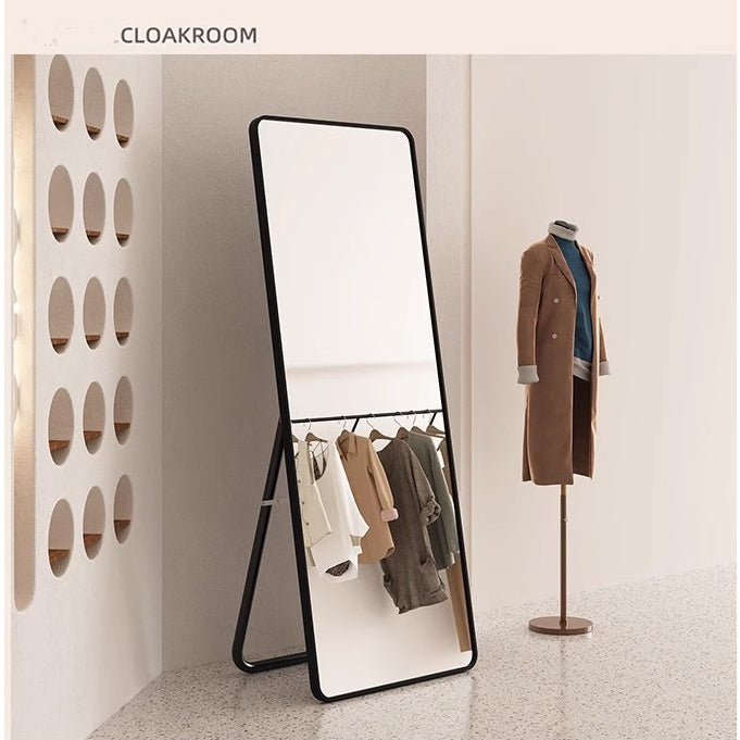 Locaupin Full Length Mirror 50x160cm Full Body Standing Mirror Hanging or Leaning Against Wall,Stand Aluminum Alloy Fram