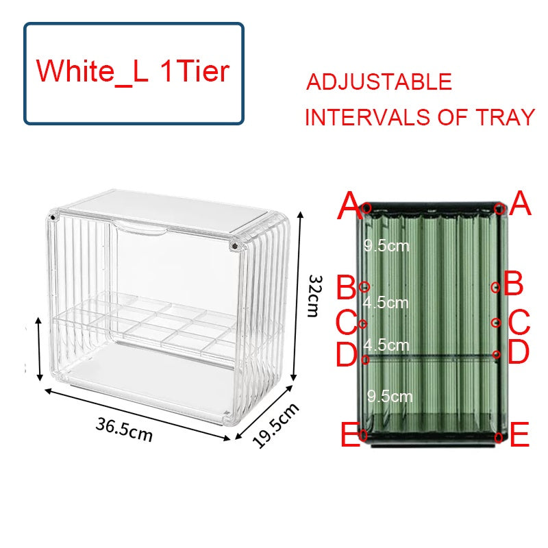 Locaupin Clear Plastic Storage Display Case, Organizer for Handbag, Model ,Wallet, Book, Toys Organization and Display